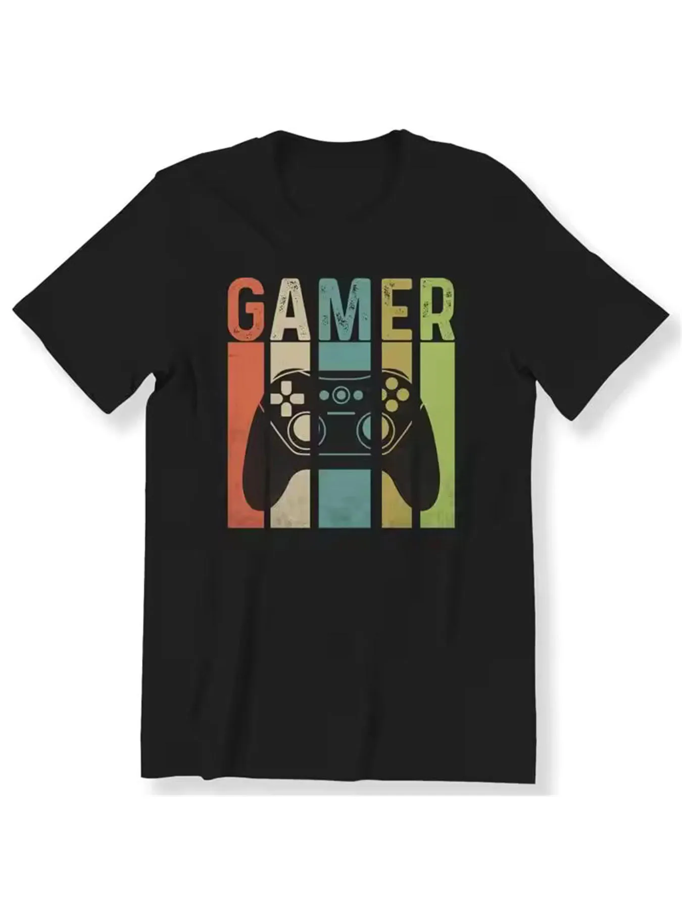Gamer Retro Game Controller For T shirt Game Graphic Print Casual Short Sleeve Tees Lightweight Breathable Daily Wear Tops