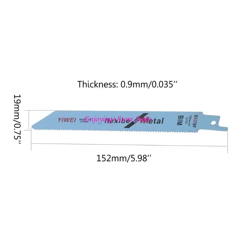 G6DA 5 PCS 152mm المتبادل المتبادل شفرة SWAND S922BF 2608656014 لقطع الخشب المعدني