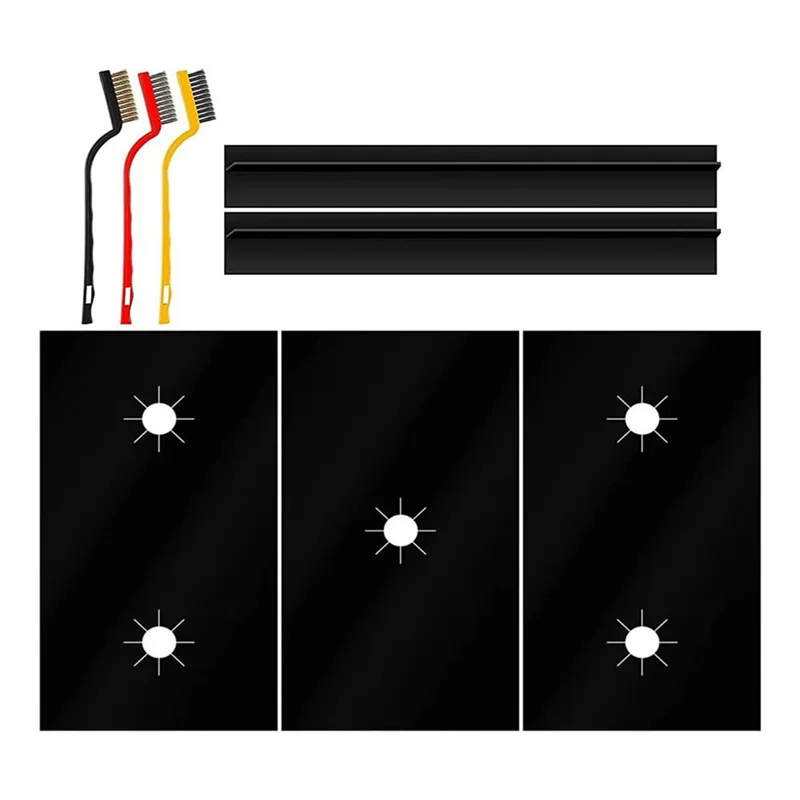 

ABJN-Stove Burner Covers-Gas Stove Top Burner Protector, 3Pcs Non-Stick Stove Top Covers For Gas Burners