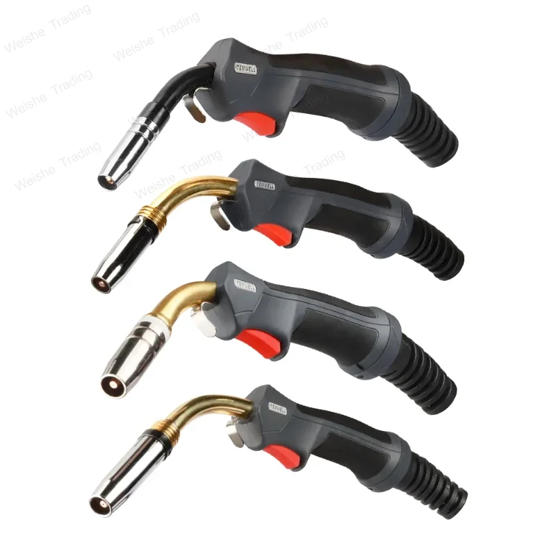 

Сварочная головка MIG/MAG 15AK 24KD 25AK 36KD с воздушным охлаждением, контактный наконечник, держатель типа «гусиная шея», газовое сопло, европейский тип