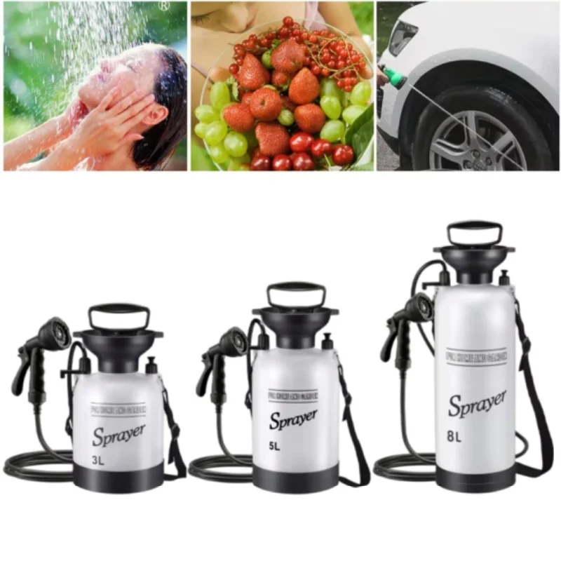 

High-Pressure Outdoor Camping Portable Shower Surfing Rinse Set Beach Hand Pump Suitable for Camping Pet Bathing Wilderness Life