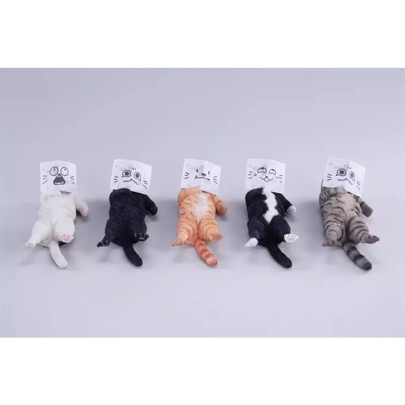 Pre-sale 1/6 Scale Cute Animals Model Waste Cat with Sofa Newspaper Simulated Resin Animal Model Desktop Scene Ornament