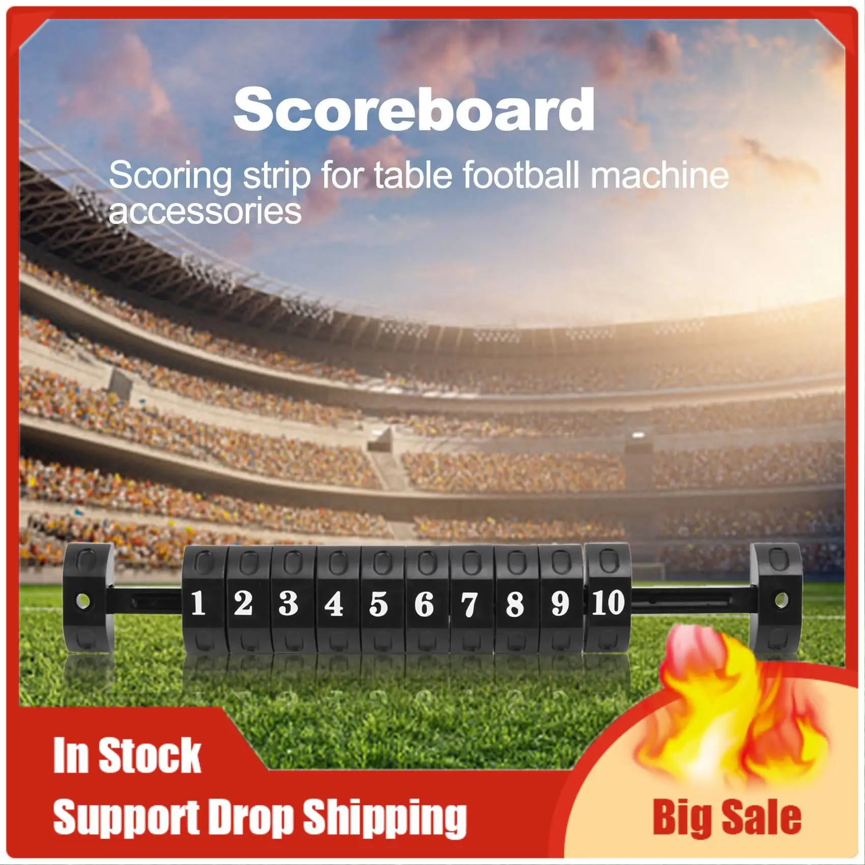 A35F 새로운 2개 세트 풋볼 점수 카운터 표시기 표준 축구 테이블 기계 액세서리 풋볼 점수판