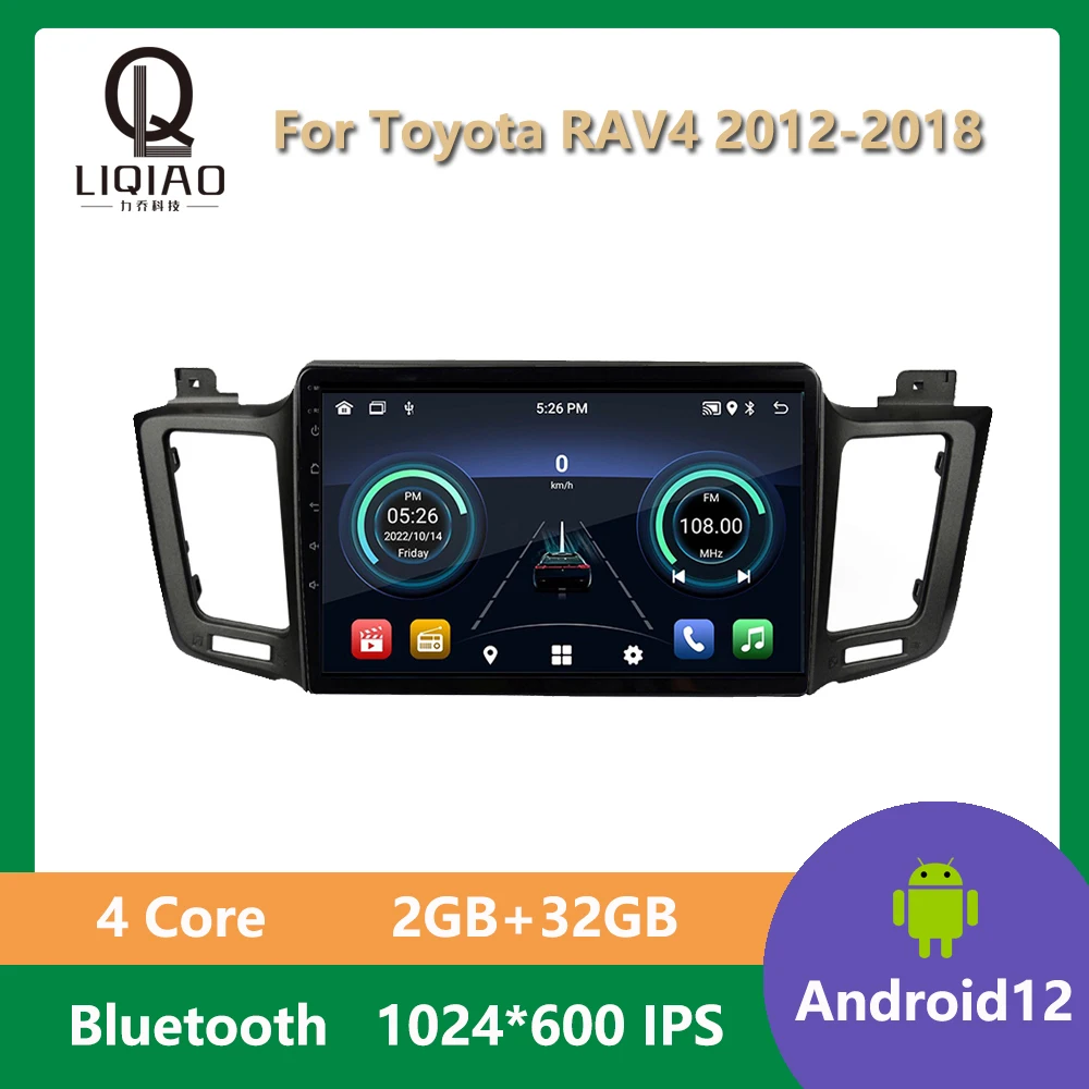 

10.1” IPS Car Radio For Toyota RAV4 2012 - 2018 Android 13 Autoradio GPS navigation Stereo Multimedia Video Player Mirror Link