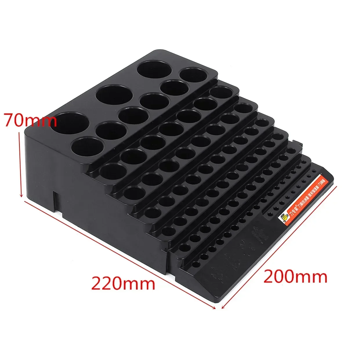 85 Hole Reamer Milling Cutter Plastic Desktop Portable Accessories Thick Rack Multifunction Drill Bit Holder Tool Box Storage