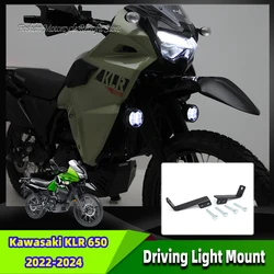 For Kawasaki KLR 650 2022 2023 2024 Motorcycle Modifications Accessories KLR650 Driving Light Mount Parts