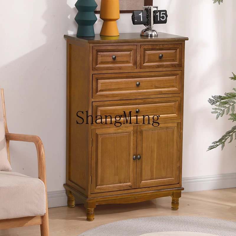 

FG dining side solid wood storage locker bedroom living room wall household locker