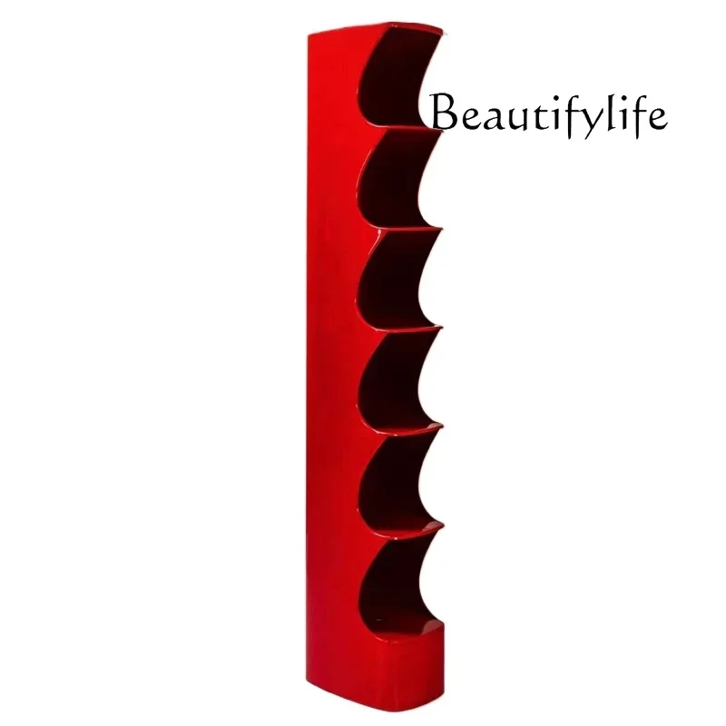 

Medieval living room solid wood special-shaped rack corner creative decorative cabinet design crevice rack