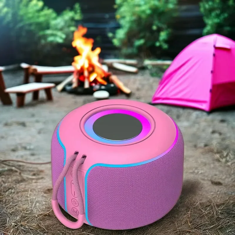 

High Volume Wireless Bluetooth Speaker Outdoor LED Light Portable Waterproof Subwoofer With TF Card USB AUX Audio Music Playback