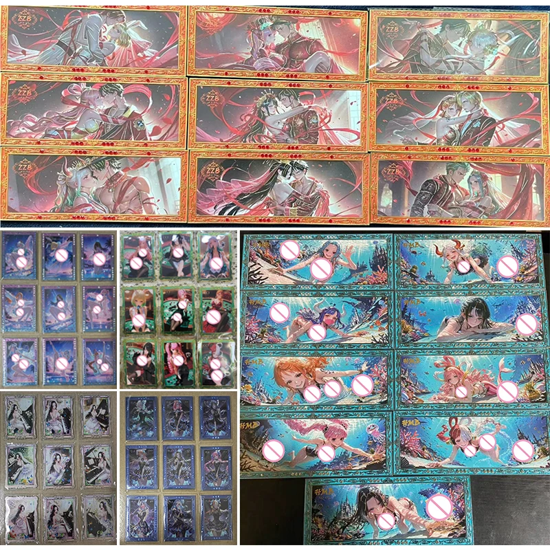 

Набор коллекционных карточек Anime One Piece HSN LZY BDQ: Хэнкок, Ямато, Нами, Робин. Подарки на Рождество и день рождения, детские игрушки.