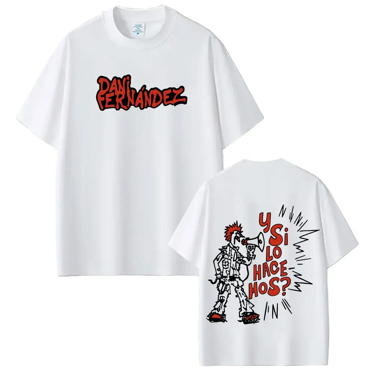 Dani Fernandez Y Si Lo Hace Hos Tour 2026 Print T-shit Men Women Hip-hop T-shit Summer Loose Casual Cotton Gothic Punk T-shirts