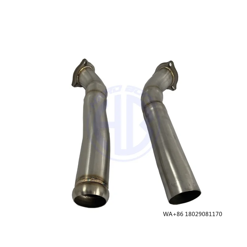 

Автомобильный прямой даунпайп для V8 Vantage 4.7 2009-2022 из нержавеющей стали SUS304, выхлопная труба свободного потока