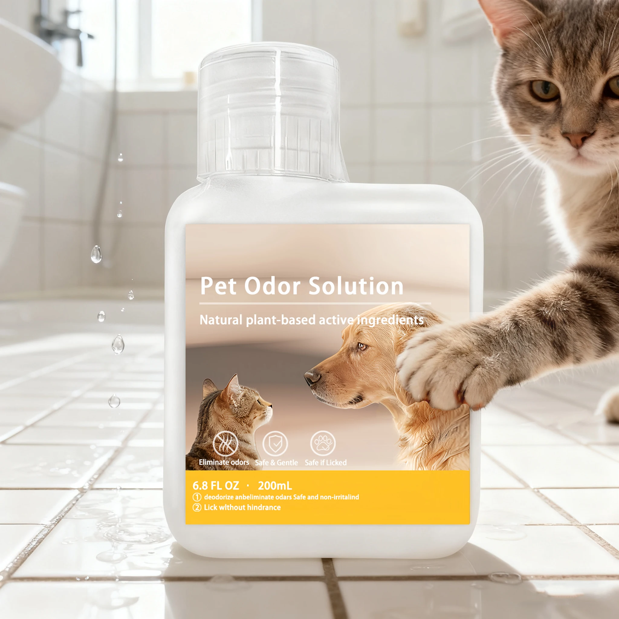 الأصلي Dreame X40 Ultra / X50 / H12 pro الأرض إزالة الروائح الكريهة للحيوانات الأليفة والتعقيم تنظيف الأجزاء السائلة وملحقاتها 200 مللي