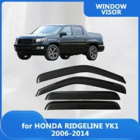 Visera de ventana para HONDA RIDGELINE YK1 2006 2007 2008 2009 2010 2011 2012 2013 2014 deflectores de viento protectores de lluvia visera de puerta ventilación