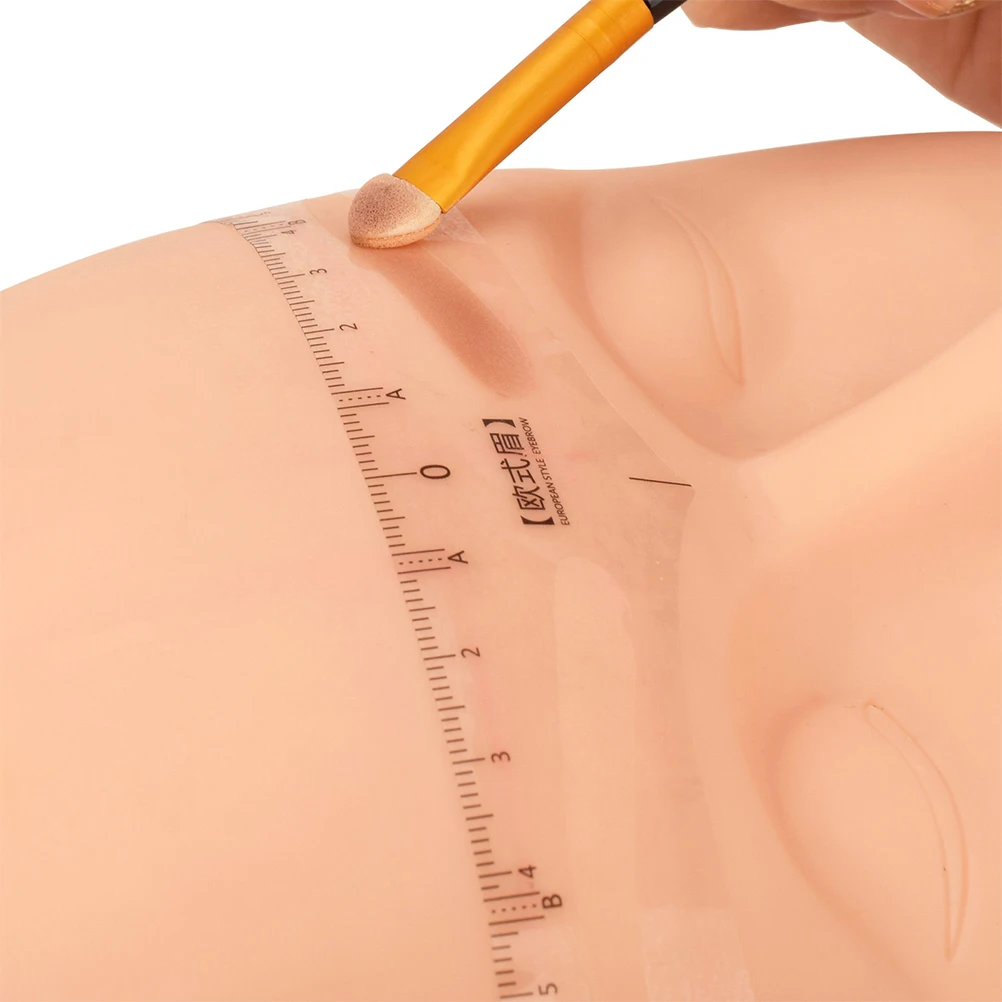 

50Pcs Eyebrow Ruler Drawing Tool High End Materials No Irritation Professional Makeup Kit Positioning Eyebrow Line