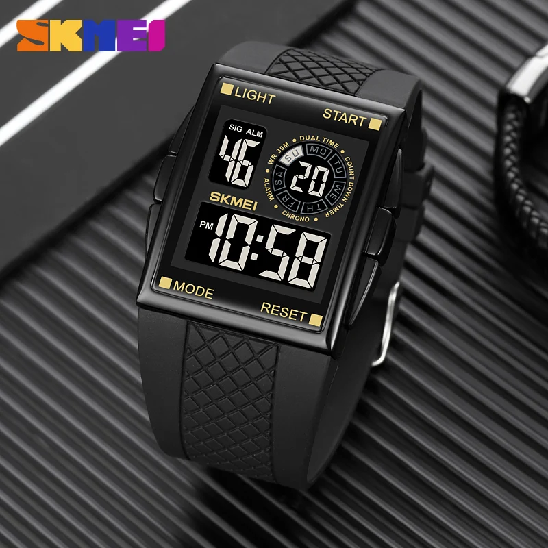 SKMEI Men's Sports Digital Watches Fashion Outdoor Military Watch For Men Electronic Clock Waterproof Chrono Watch Reloj Hombre