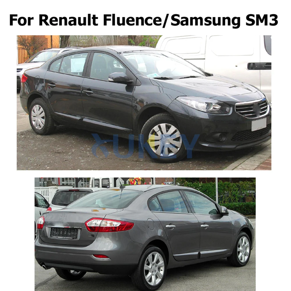 Set Molded Mud Flaps For Renault Fluence Samsung SM3 2008-on Mudflaps Splash Guards Mud Flap Mudguards Fender Front Rear