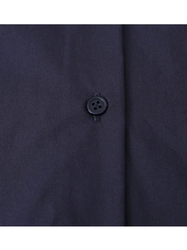 Damska koszula codzienna 2025, damska jesienna moda, koszula z długim rękawem, jednolity kolor, zapinana na guziki, z wiązaniem, elegancka koszula damska w stylu high street.