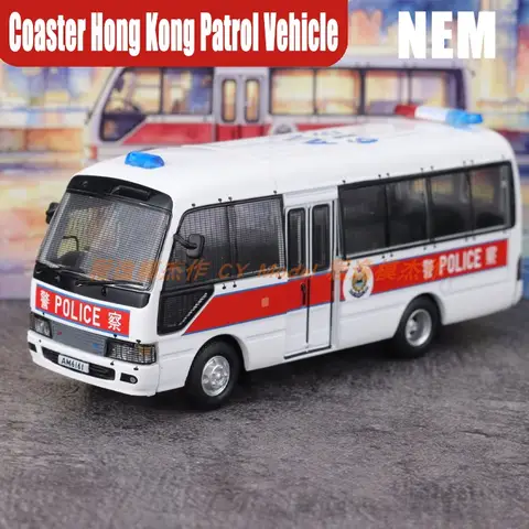 NEM 1/64 Coaster Hong Kong Patrol Vehicle in Stock Alloy Car Static Die Cast Vehicles Collection Model Car Toy