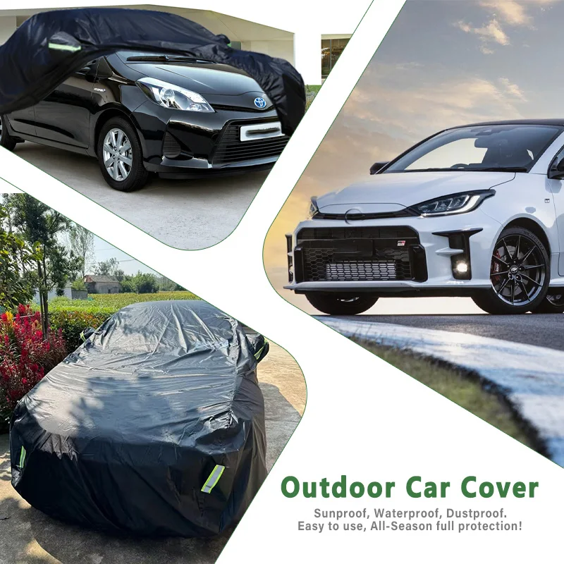 

Всесезонный автомобильный чехол для Toyota Yaris/Yaris Cross — полная защита на открытом воздухе, водонепроницаемые, пылезащитные, солнцезащитные, внешние аксессуары