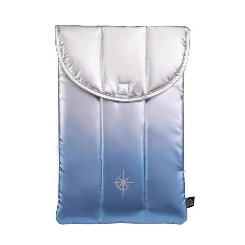 Ins Gradient Laptop Sleeve Tablet Case Macbook Air Pro 13 14 Inch Ipad 12.9 Case Shockproof Waterproof Carrying Computer Bag New