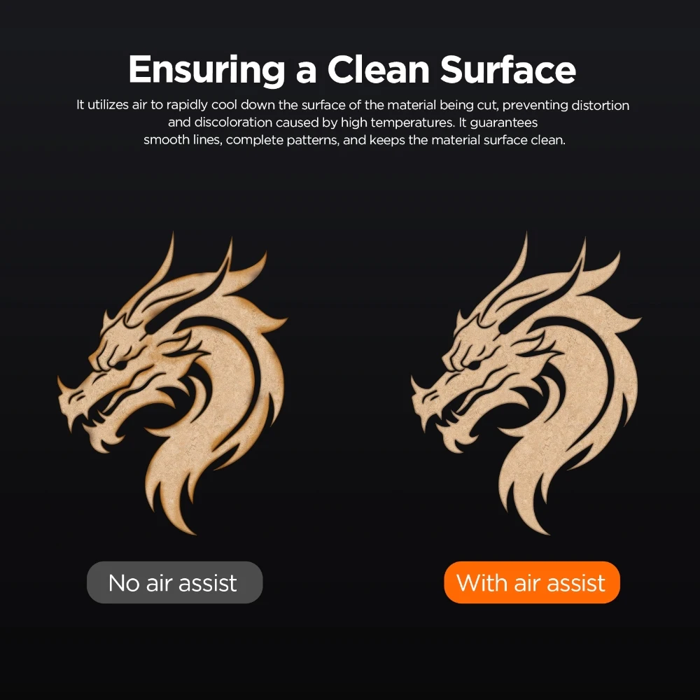 ACMER C4 Air Airflow Assist Kit 30L/min Air Assist System Remove Smoke And Dust For ACMER P1 Laser Engraver Cutter Machine