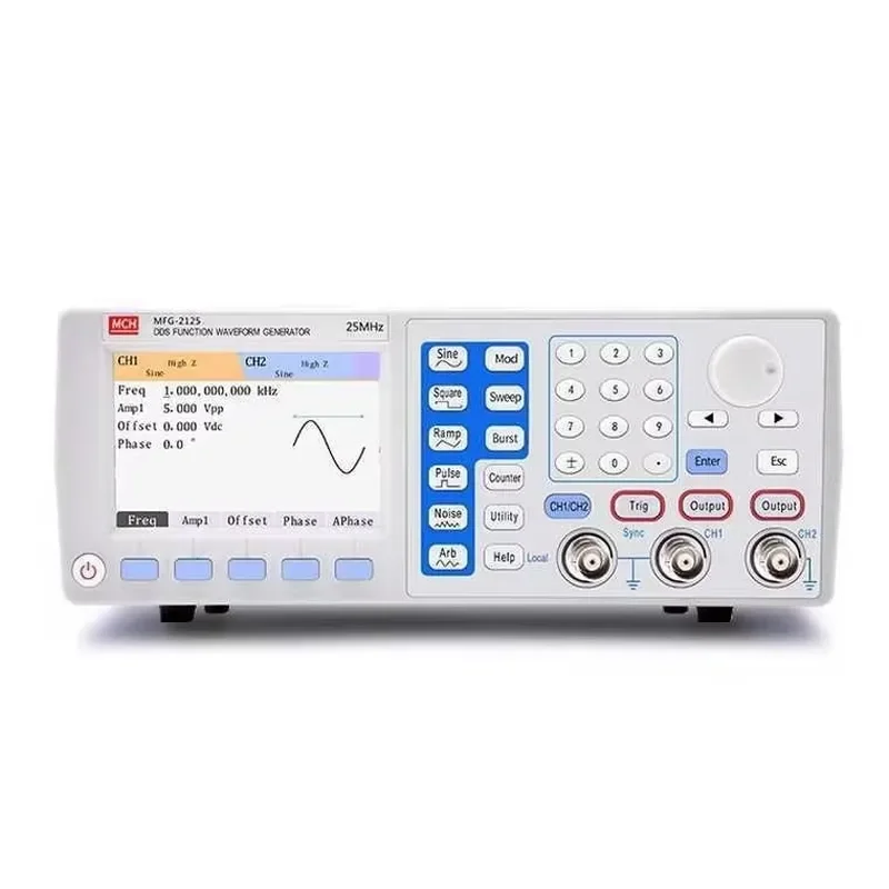 High Precision DDS Digital Signal Generator 10MHz Arbitrary Waveform Generator with USB Interface for Electronics Testing and
