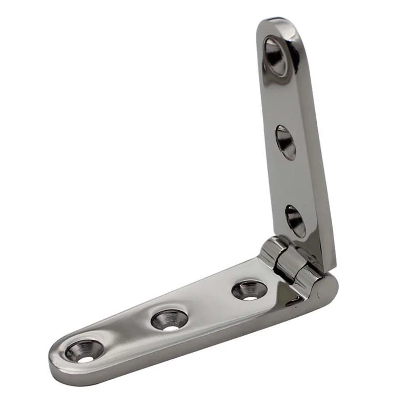 28x152mm Stainless Steel 316 Strap Hinge With 6 Holes 152mm Mirror Polish Marine Boat Hard ware Cast Door Strap Hinges