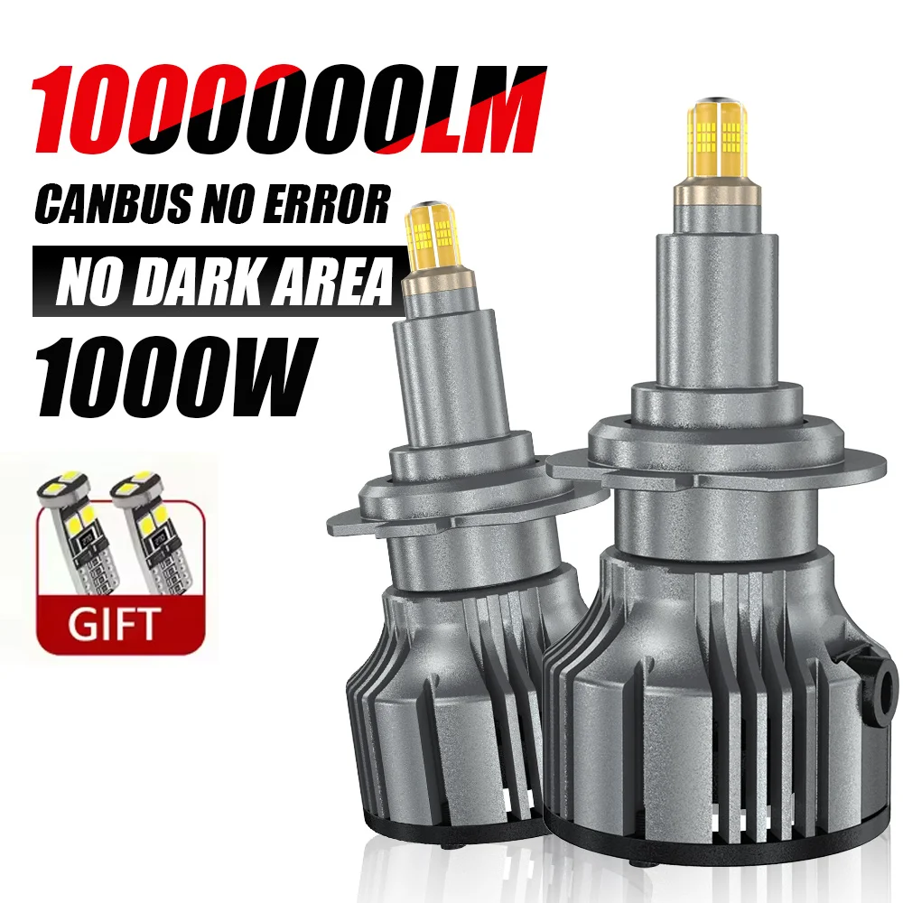 

1000000LM 1000W H7 Led Car Headlight 360 Degree H1 HB3 HB4 Led Lights H11 H8 H9 9006 9005 Bulb Auto Fog Lamp 12V 3D Chips