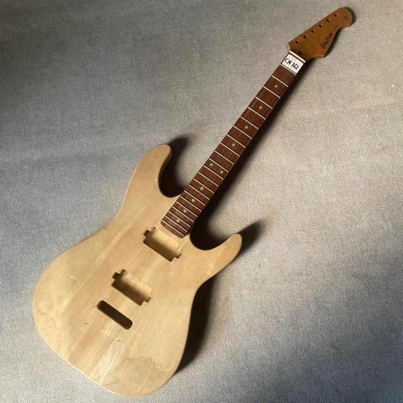 CN362 CB362 Unfinished ST Electric Guitar Body+Origianl HB VT Series Roasted Maple Electric Guitar Neck One Set DIY Guitar Kits