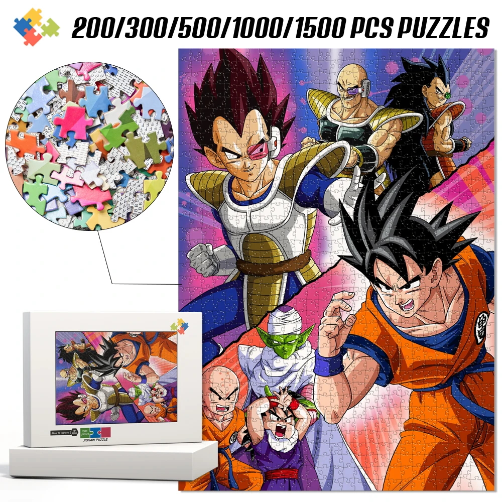 

1000 Pieces Wooden Jigsaw Puzzles Brain Teaser Board Games Dragon Ball Super for Adults Fun Educational Montessori Kids's Toys