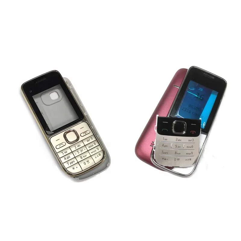

For Nokia 2690 2730 C2-01 housing case battery back Complete front cover keyboard Keypad