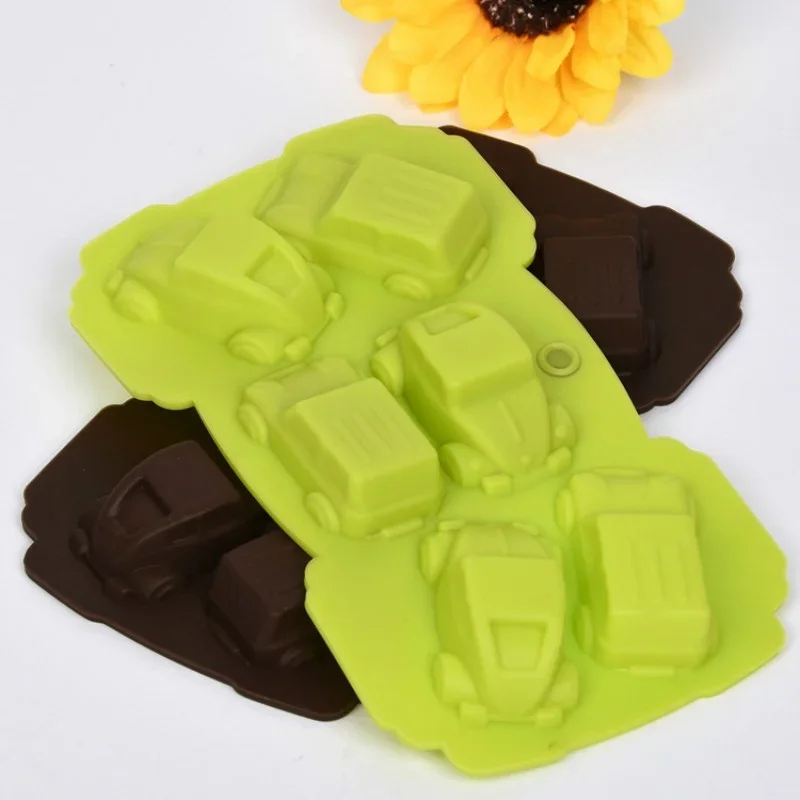 Car Chocolate Mold Silicone Ice Candy Baking Cake Cookie Pudding Mould Kitchenware