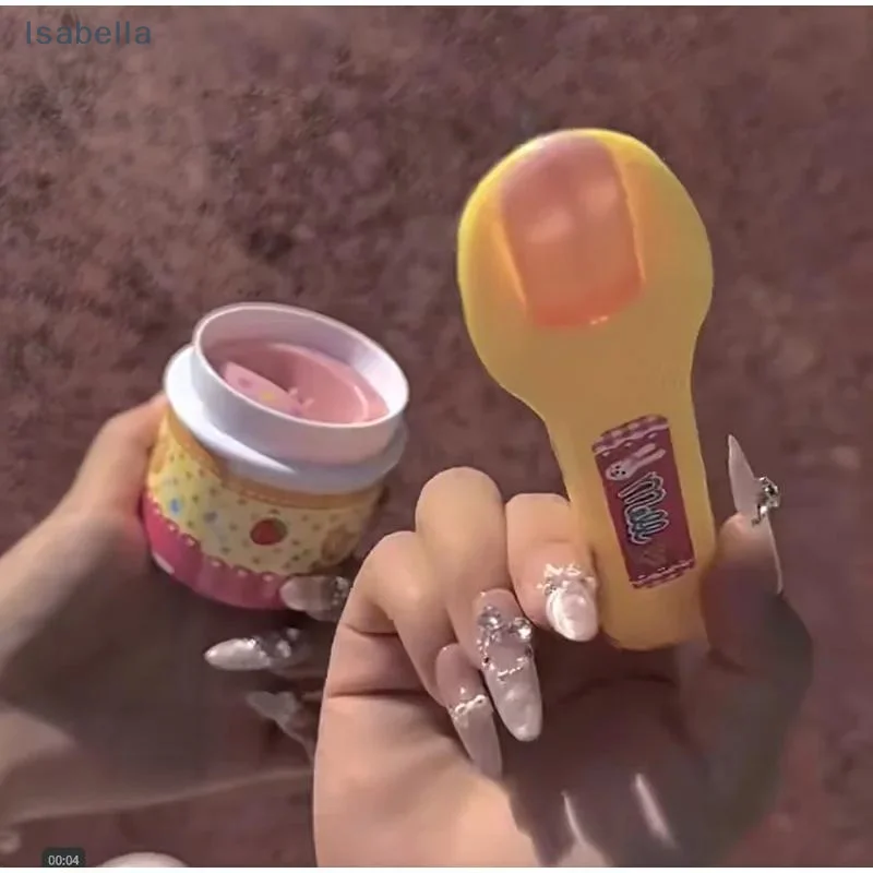 ★ ★ ★ مجموعة ألعاب بودنغ للتغذية، جيلي وردي، التعليم المبكر، لعبة بودنغ الفراولة، تغذية الطعام، لعب الأدوار، ألعاب المنزل #6