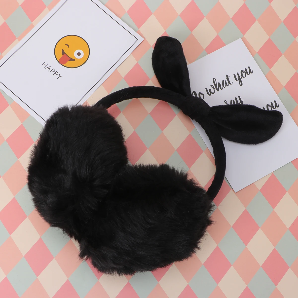 

Warm Earmuffs Warmers Bowknot Winter Ear Covers Girls Women Kids Black Navy Blue Korean Version Anti Slip Comfortable
