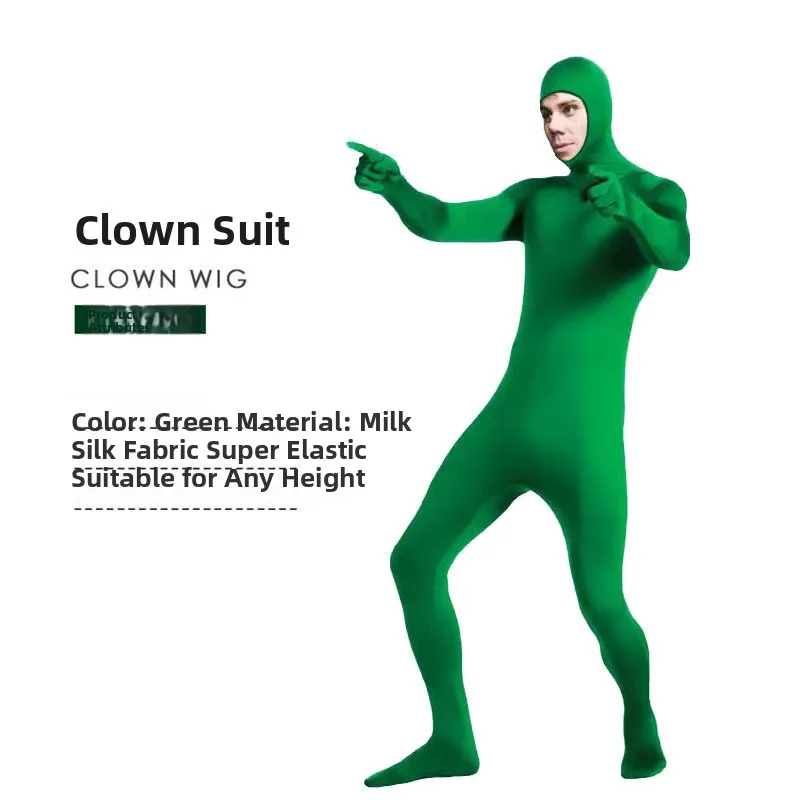 بدلة غير مرئية للبالغين أزياء أداء المسرح بدلة بلا رجل loween Ninja شخص غير مرئي ملابس ضيقة صينية...