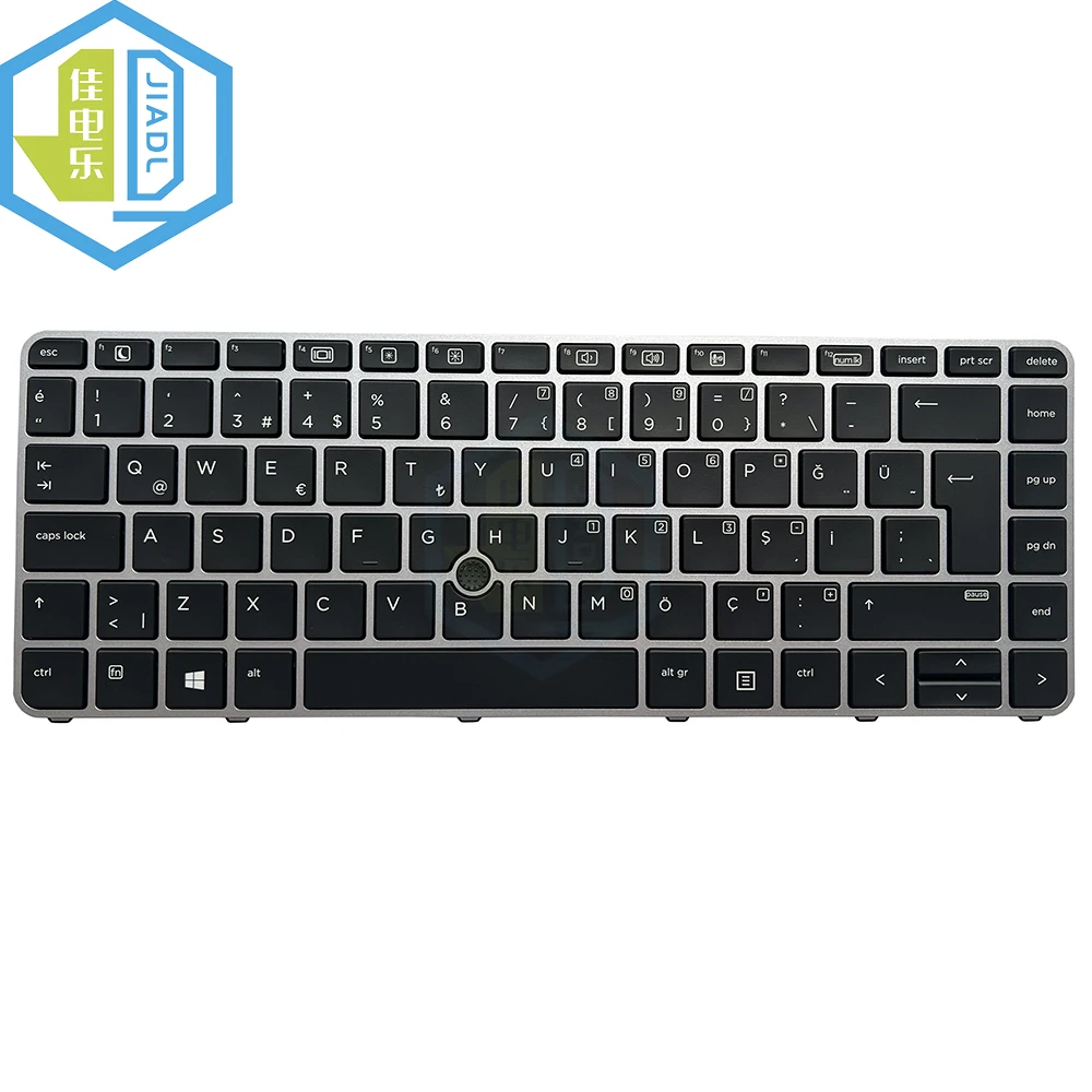 TR Turkey Keyboard For HP Elitebook 745 G3 840 G3 848 G3 Notebook Keyboard WIth Silver Frame Red Trackpoint