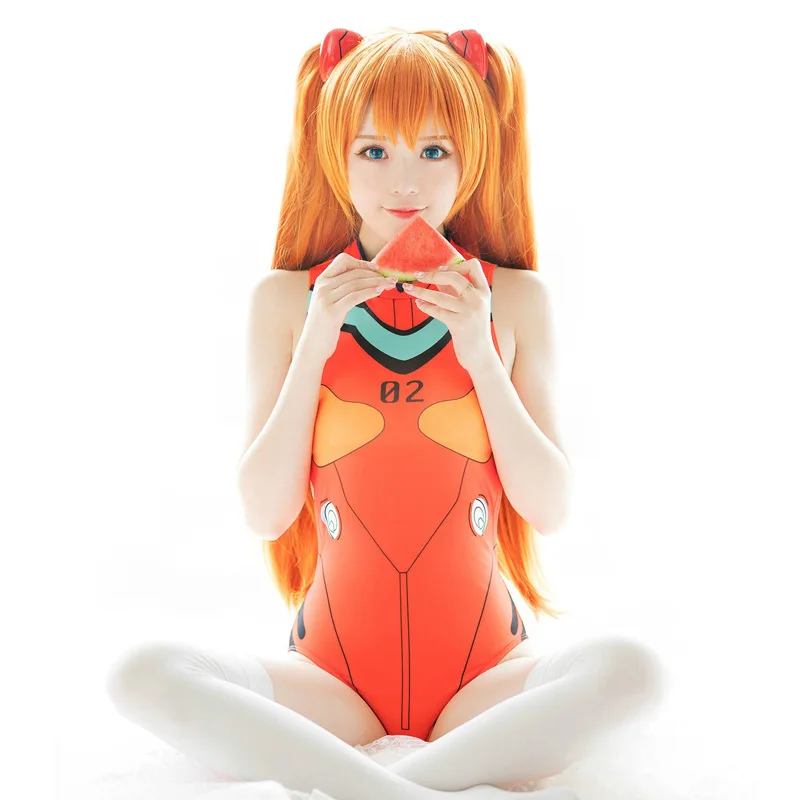 Fashion Adult Anime Cosplay Women's Sexy Swimwear Polyester Kawaii Cartoon Printing Lolita Hottie Beach One-Piece Swimsuit