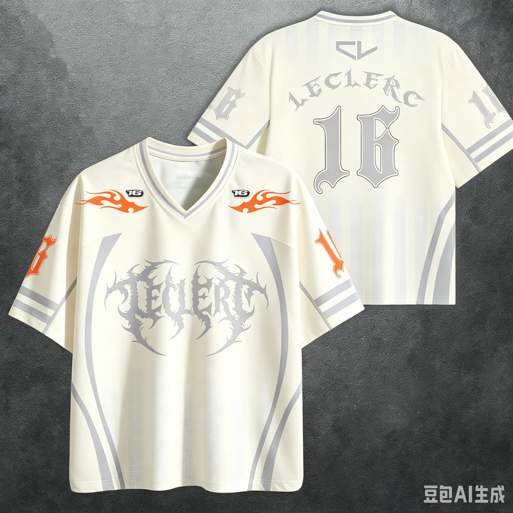 NOVA LÄSSIGES SPORT-T-SHIRT STIL 2026 MIT 3D-DRUCK DES PILOTEN CHARLES LECLERC UNISEX MILLENNIAL-KIDS-STIL – Detail 7