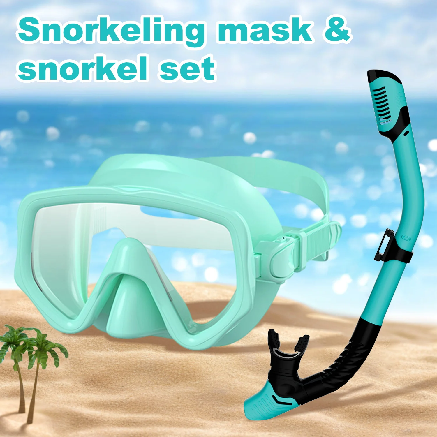 

Набор для подводного плавания для взрослых, противотуманные очки для подводного плавания с аквалангом, складной дизайн с сухим верхом, безопасные подводные приключения, очки для подводного плавания, дыхательная трубка