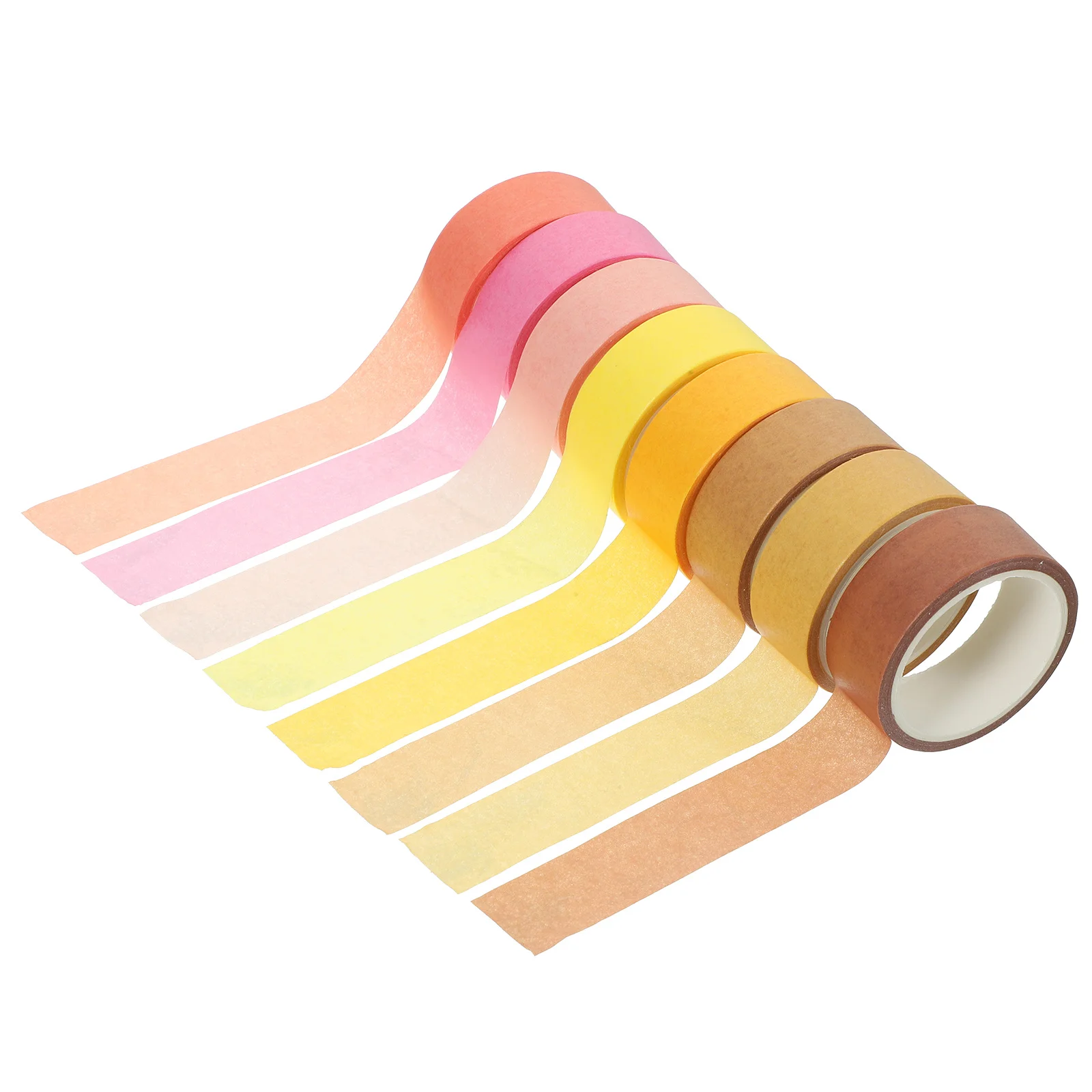 8pcs Journal Decorative Washi Tape Set Small Size Light Weight Diy Scrapbooking Craft Tapes For Notebook Stationery Calendar