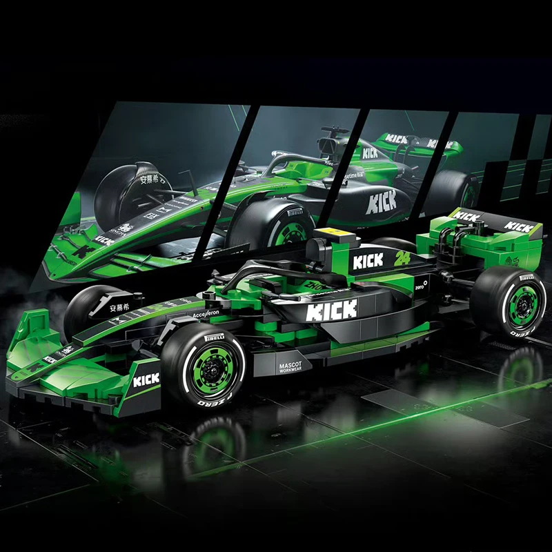 Cada KICK Sauber Team C44 Building Blocks 314PCS 1:24 Sport F1 Auto Numero 24 Giocattoli da costruzione per adulti Bambini Regali di Natale