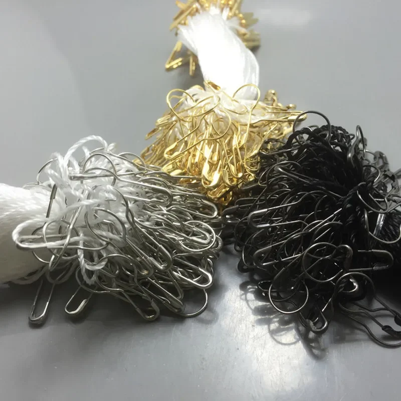 

1000PCS White/Black/Gold Hang Tag LabelsHigh-grade String Cords Tie with Pins DIY Women Clothes Wedding Dress Tag Threads