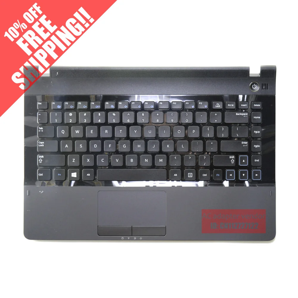 

New Replacement FOR Samsung NP300E4A US English version of black laptop keyboard with C shell