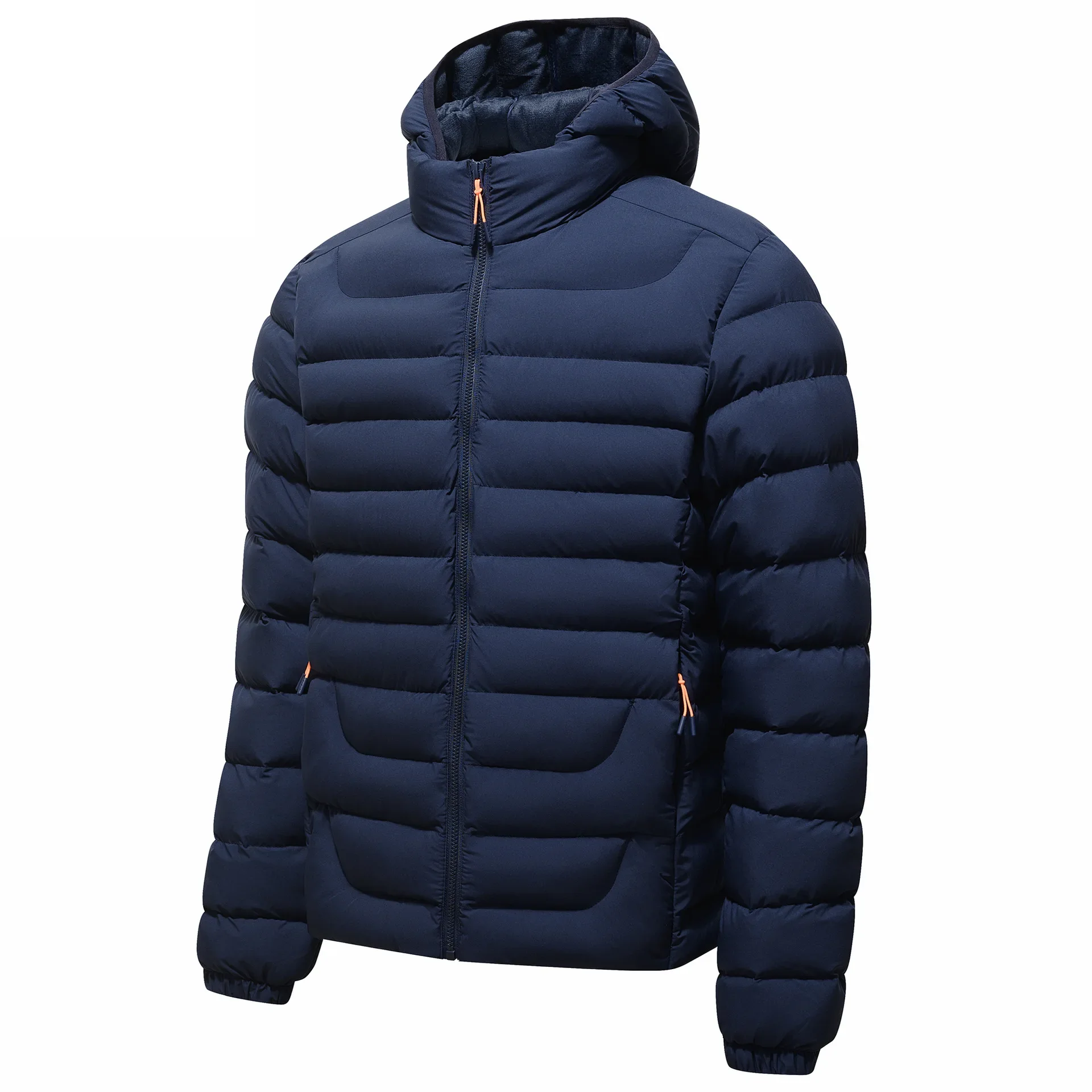 Men Hooded Lightweight Down Jackets New Fashion Multi Grid Casual Parkas Male Slim Fit Warm Coats Trendy Winter Parkas Size 4XL
