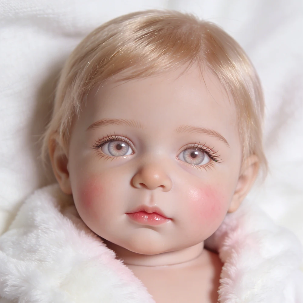 R&B Reborn Baby 18inch 46cm Lifelike Little Infant Girl Soft Cute Realistic Baby Dolls Newborn