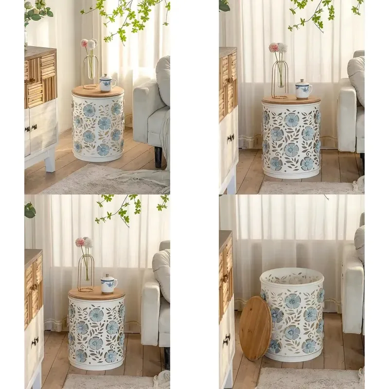 Nordic Round Coffee Table Simple Living Room Side Table for Small Apartment Home Creative Design