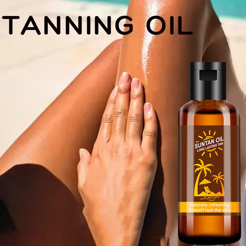 

Body Bronzer Summer Skin Self Tanning Cream Tanning Oil For Natural Glow Body Bronzer Lotion Sexy Solarium Beach Oil