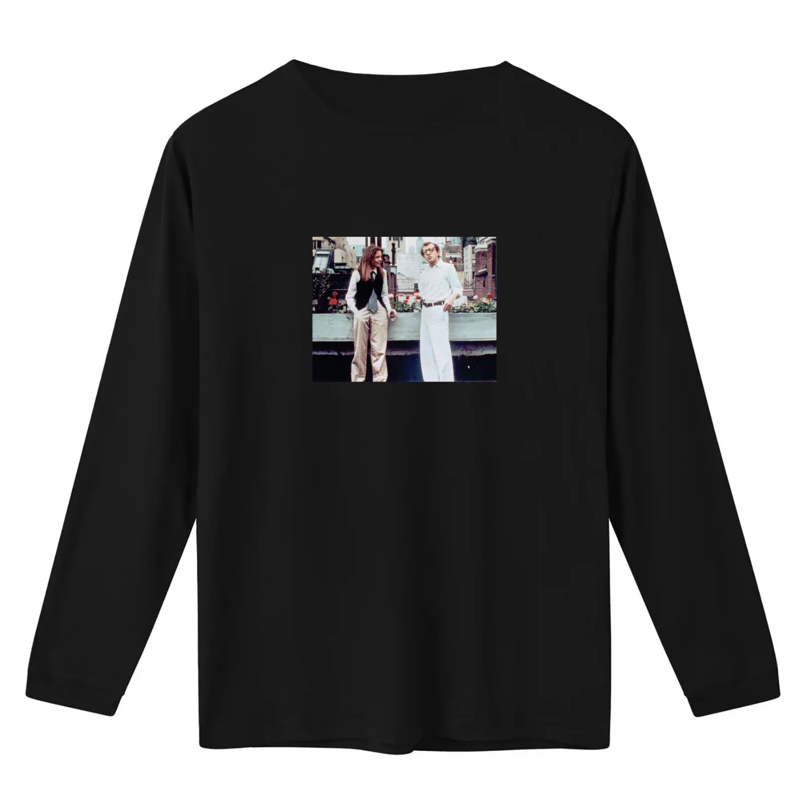 Annie Hall Balcony Scene T-Shirt Summer Casual Cotton Tee Oversized Streetwear Tops Vintage Graphic Print Unisex Men Women