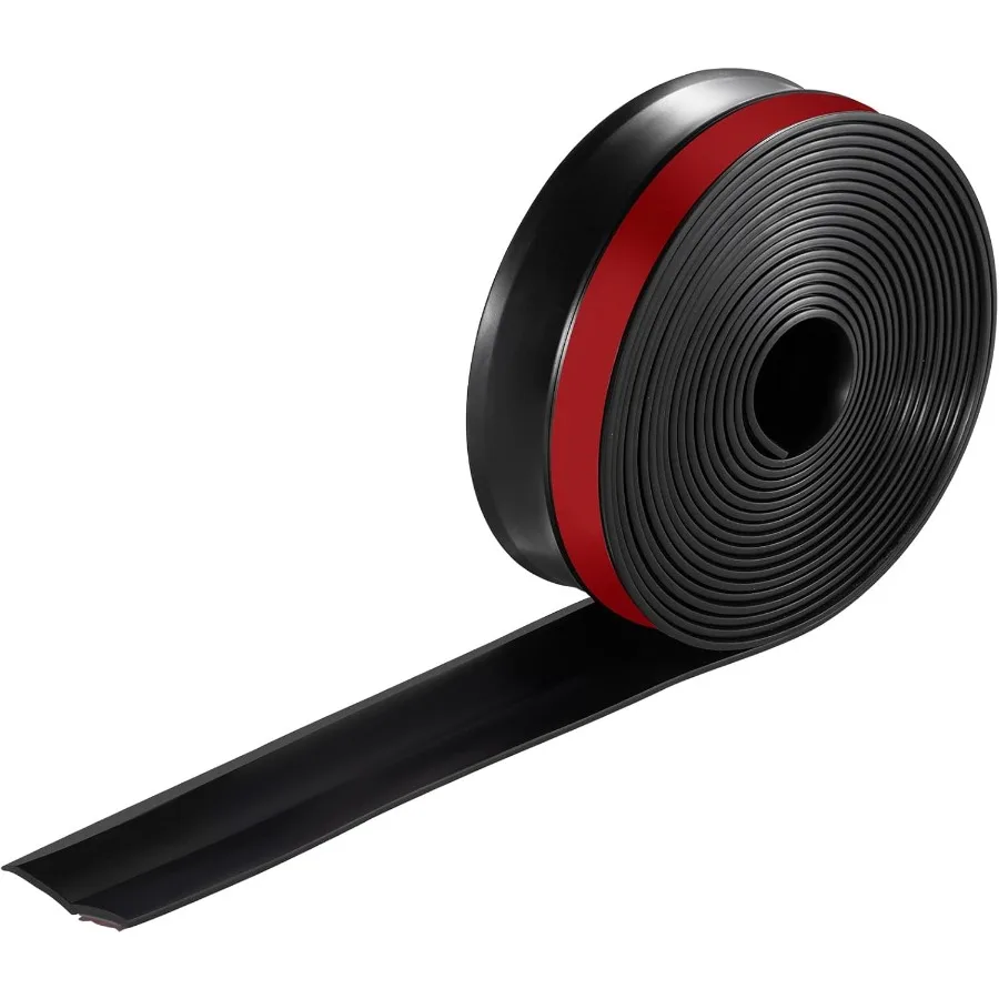 Garage Door Seal Top and Sides Seal Strip 20 FT Universal Weather Stripping Replacement Soft and Hard Composite Weatherproofing